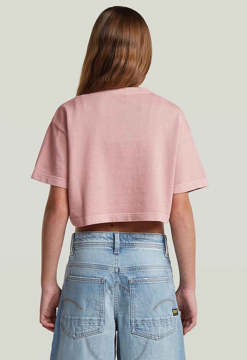 G-STAR - Boxy Cropped Tee Ss G - Burnished Lilac