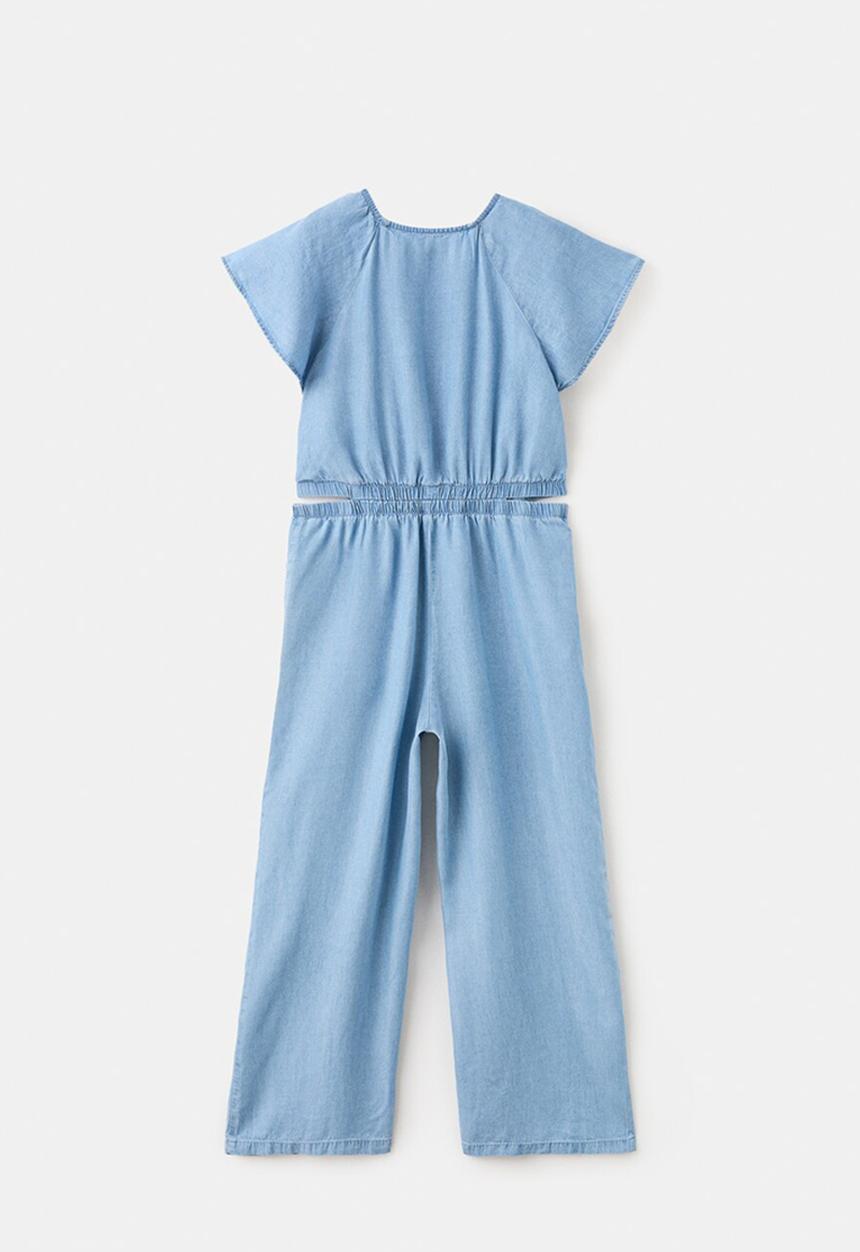 MANGO - Jumpsuit Eva - Open Blue