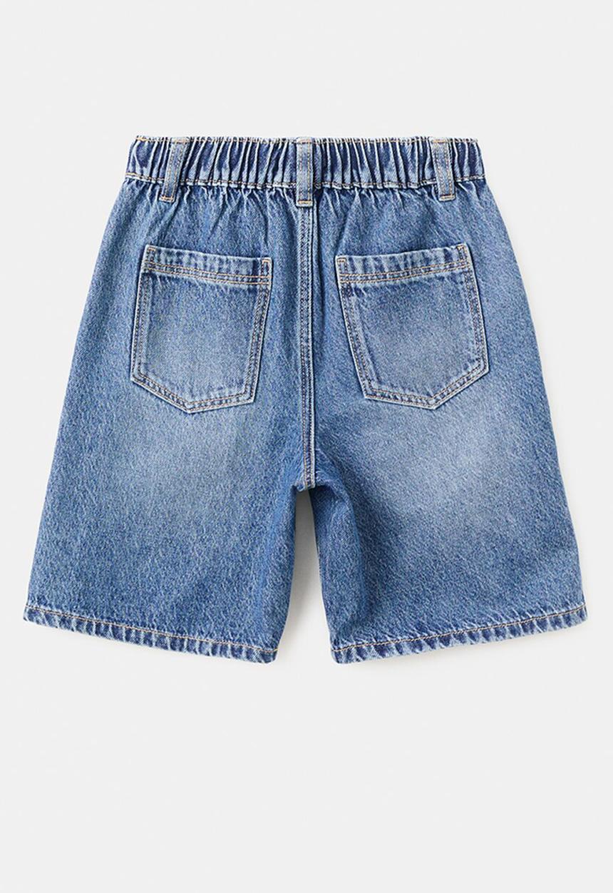 MANGO - Bermudas Loose - Open Blue