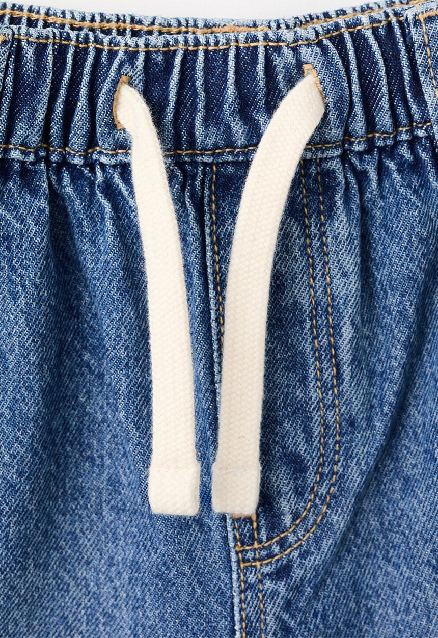 MANGO - Bermudas Loose - Open Blue