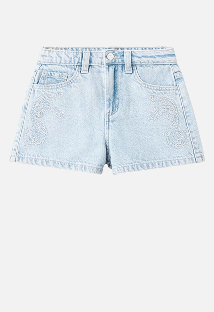 MANGO - Shorts Gigi - Open Blue