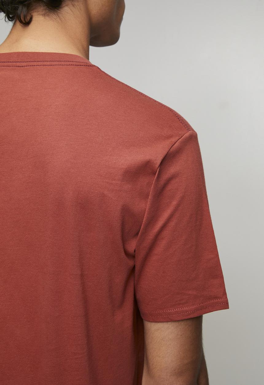 RVCA - Big Rvca Short sleeve Red Stitch - Dusty Red & White Logo