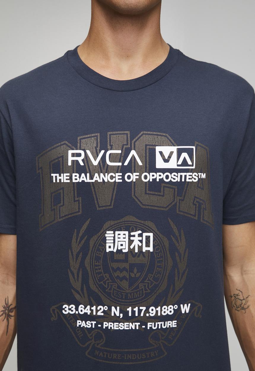 RVCA - Unitext Short sleeve - Moody Blue