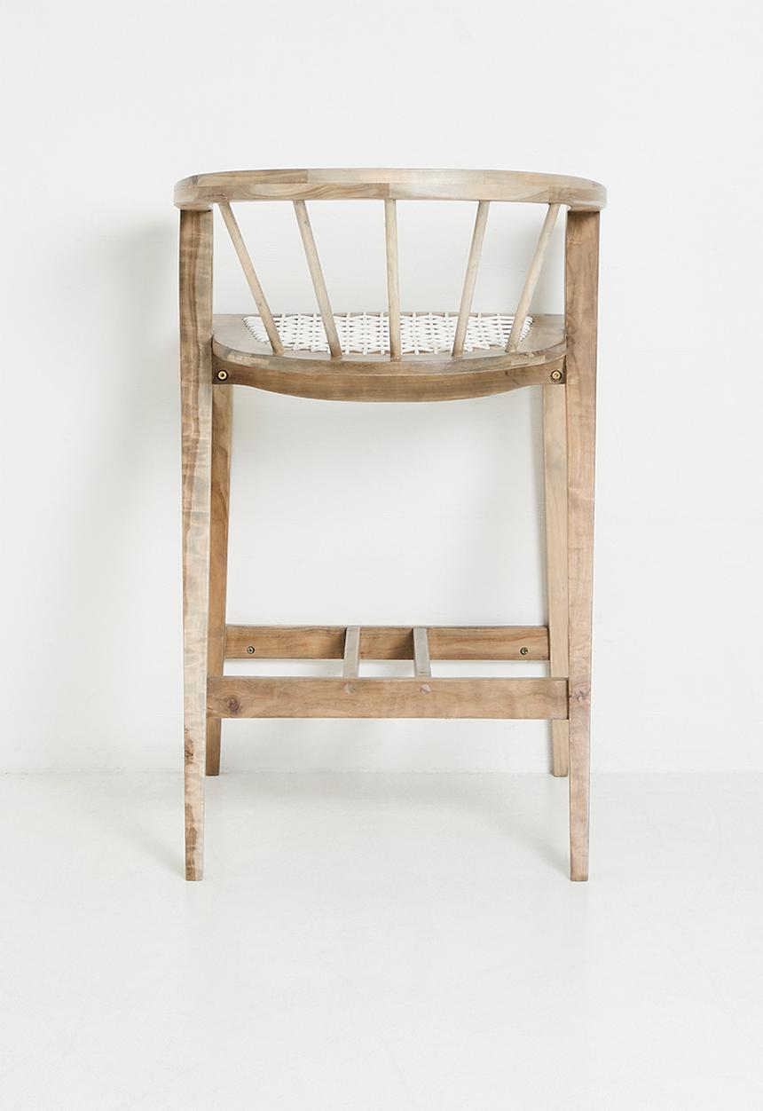 Homewood - Nia Barstool - Natural & White