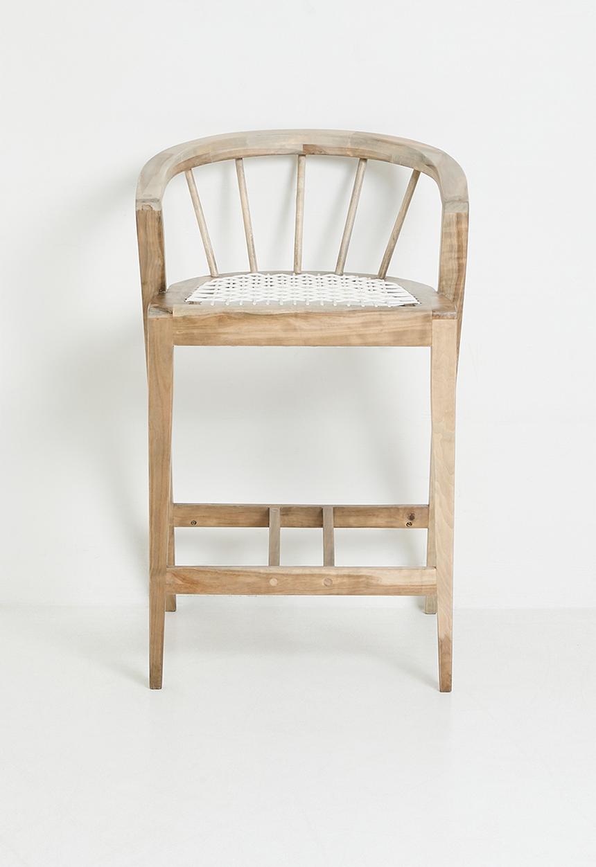 Homewood - Nia Barstool - Natural & White