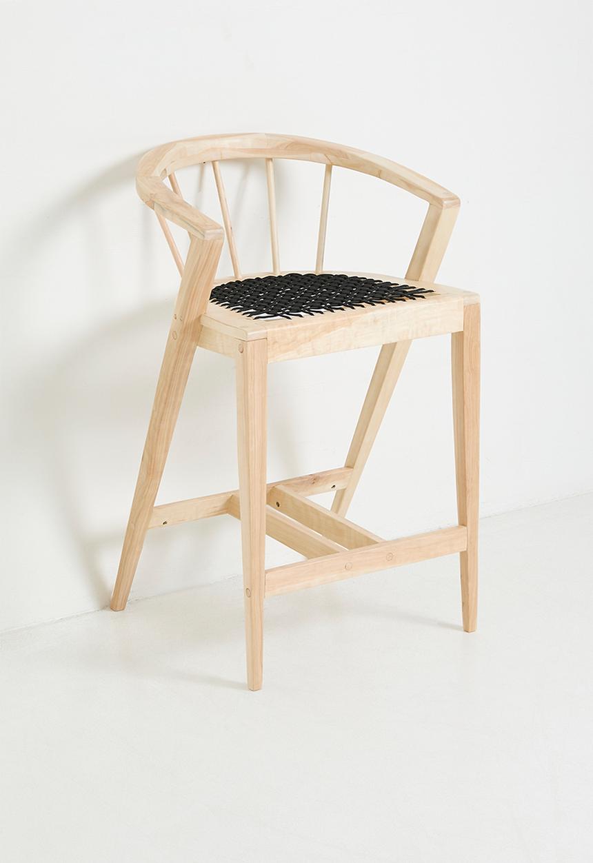 Homewood - Nia Barstool - Natural & Black