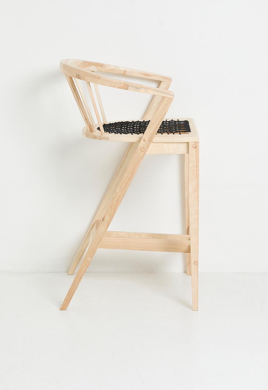 Homewood - Nia Barstool - Natural & Black
