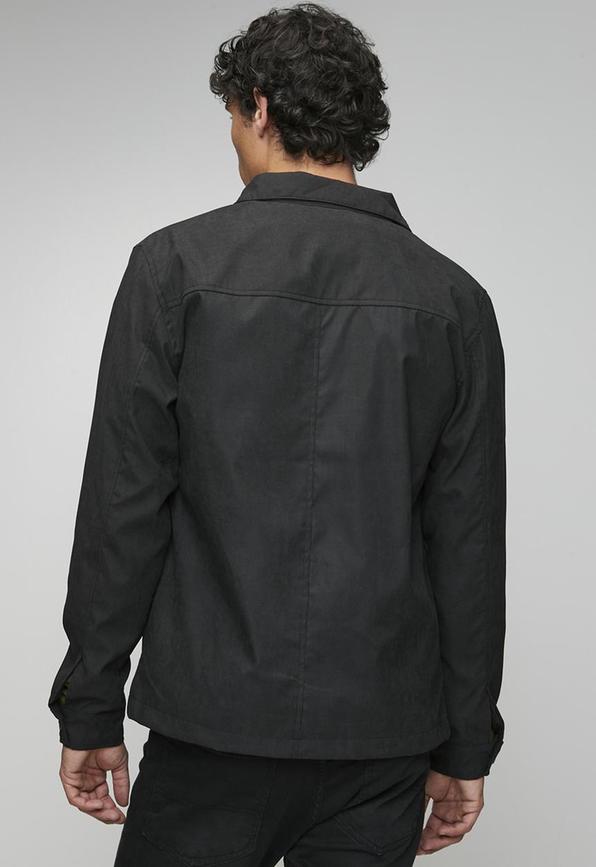 Brave Soul - Pocket Shacket Button Through - Black