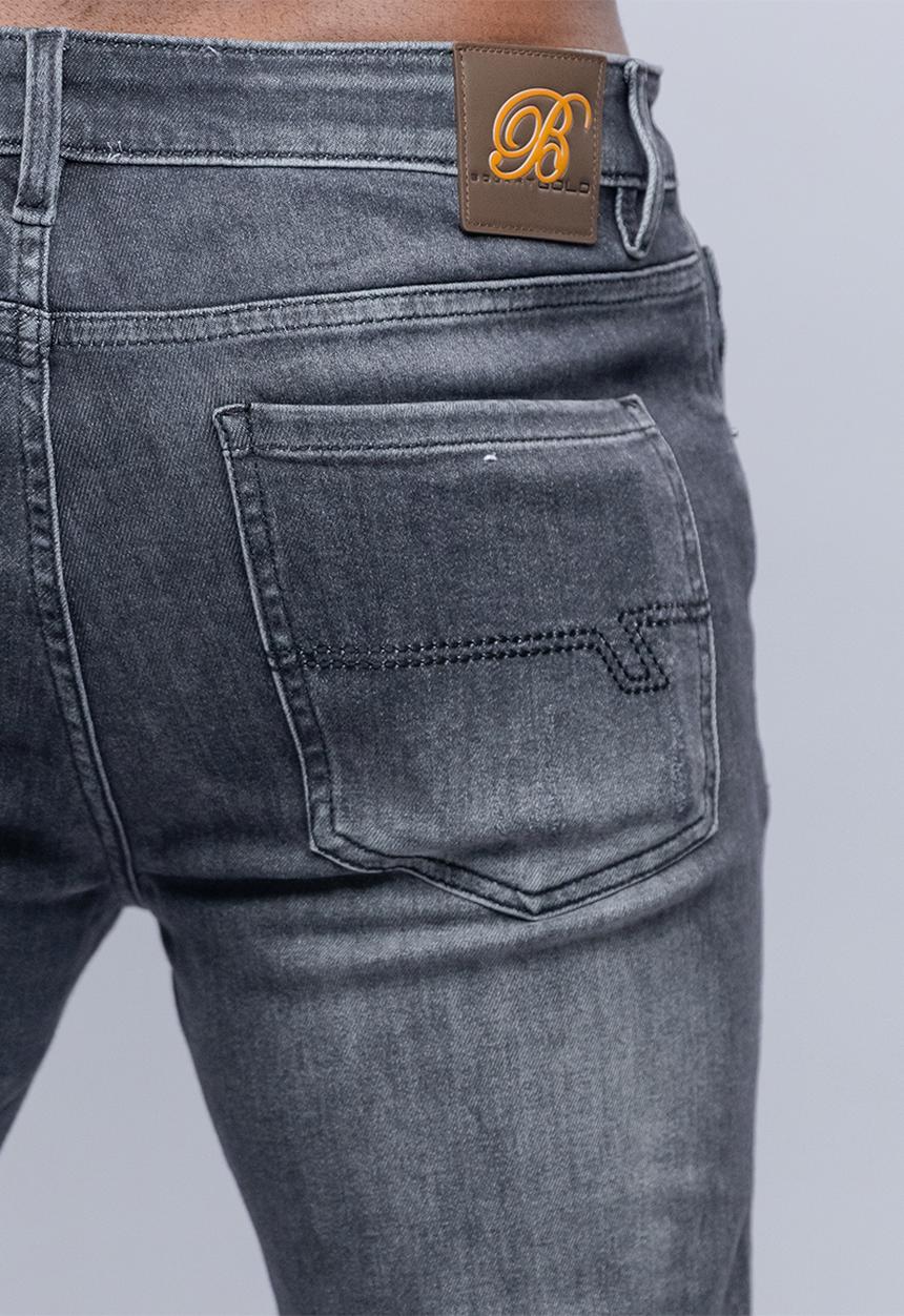 Bogart Man - Bogart enough said distressed denim - grey