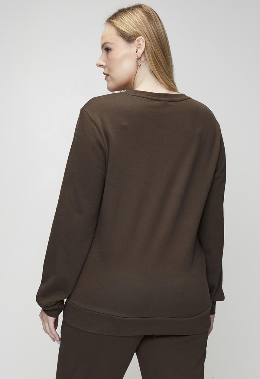 FILA - Plus Diva Sweatshirt - Chocolate Martini