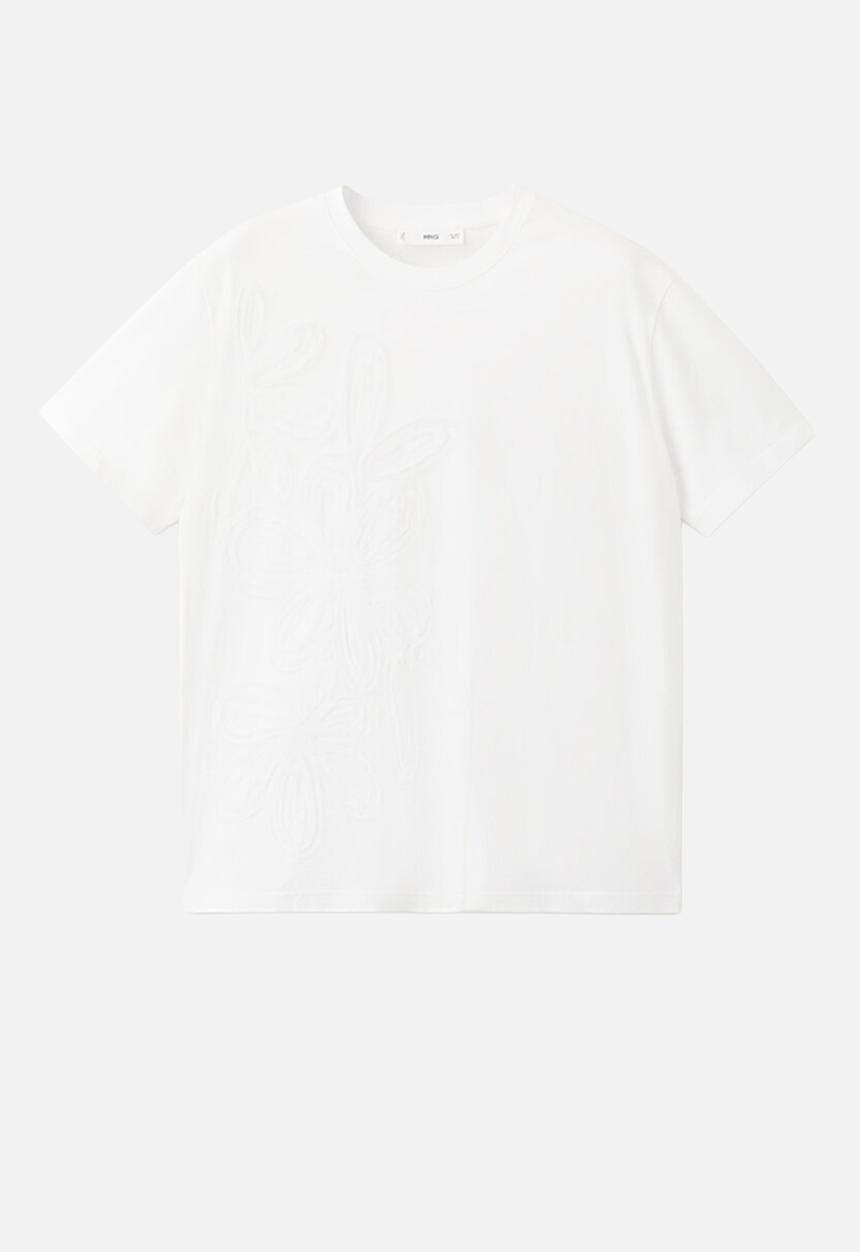 MANGO - T-shirt jazmin - natural