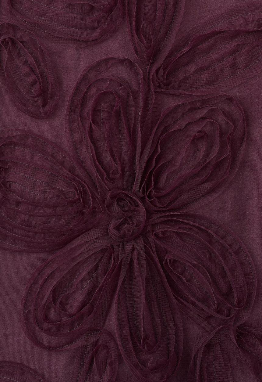 MANGO - T-shirt jazmin - dark red