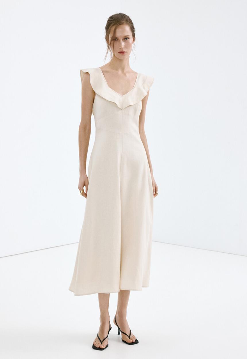MANGO - Dress vola - light/pastel brown