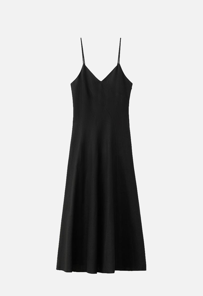 MANGO - Dress rayitu - black