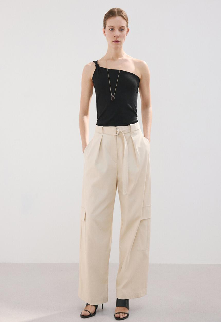 MANGO - Top lipcombo - black