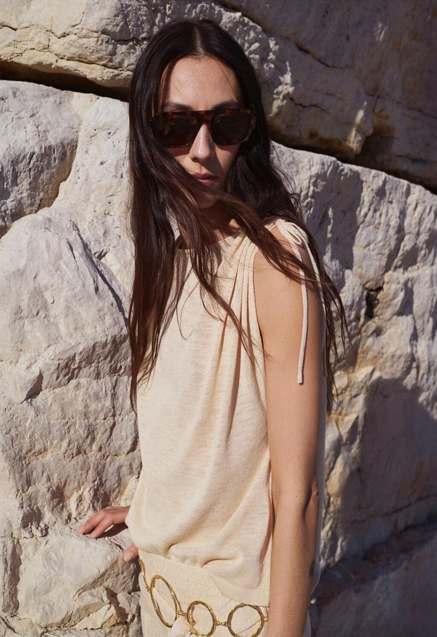 MANGO - Sweater ventura - light beige