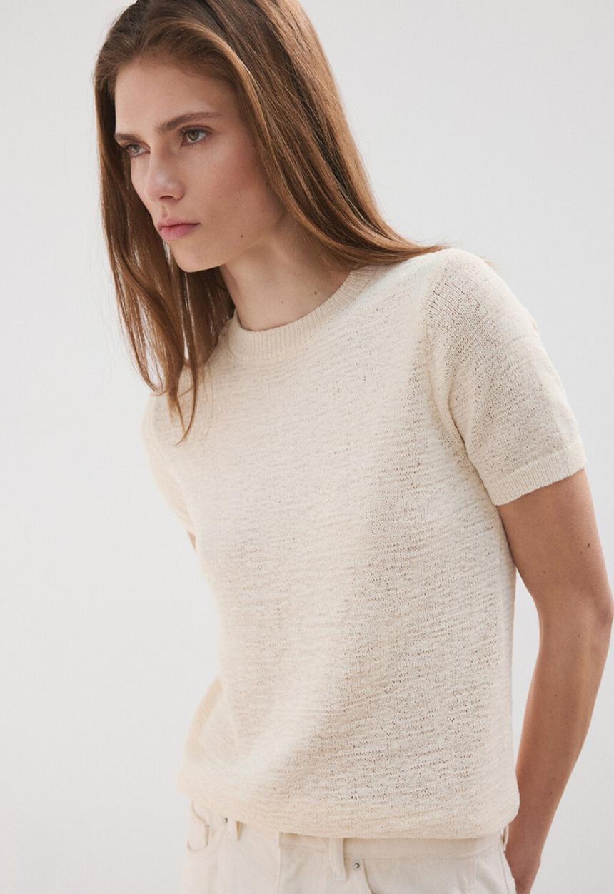 MANGO - Sweater madeana - light beige