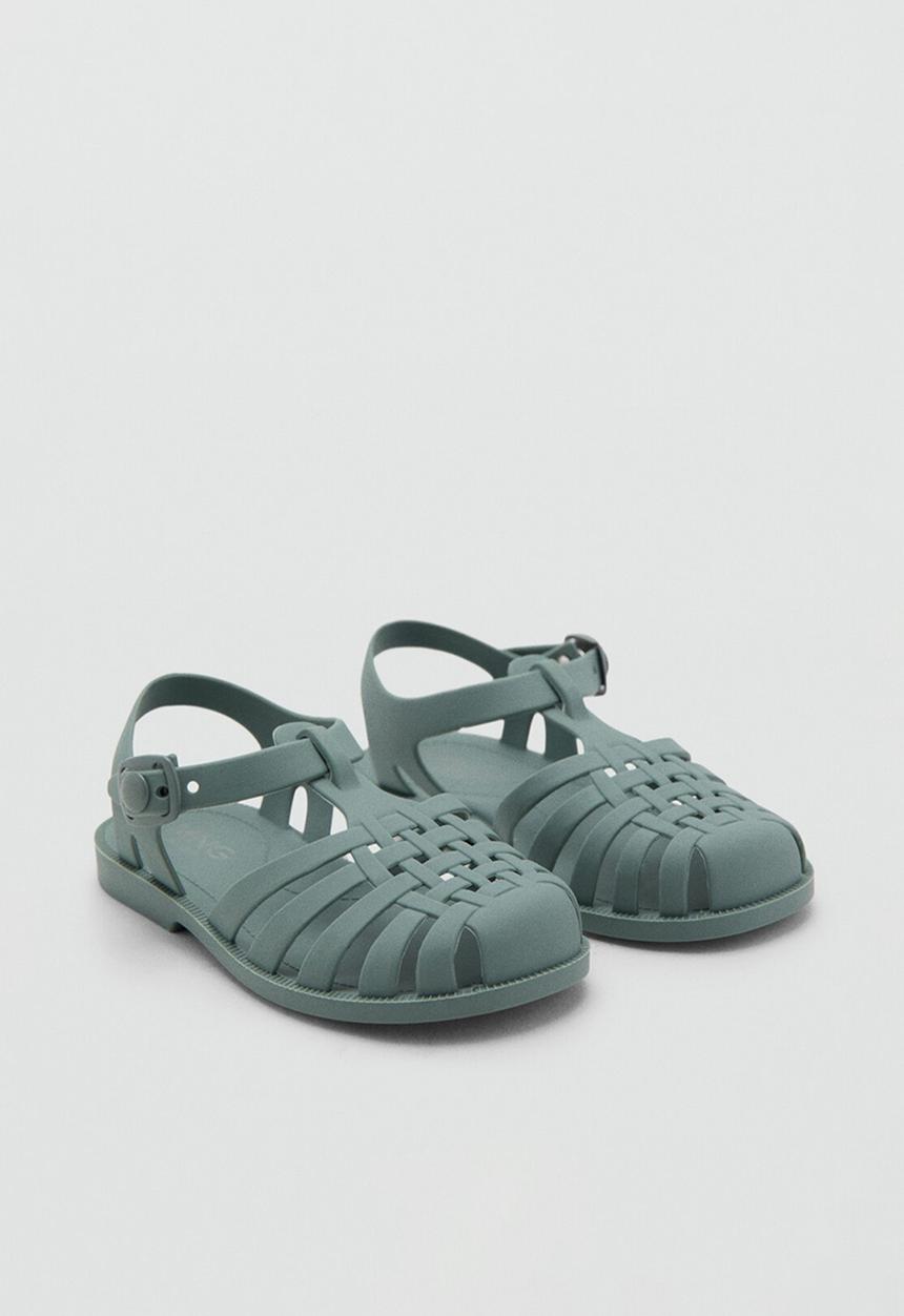 MANGO - Fisherman sandal - Petrol Blue