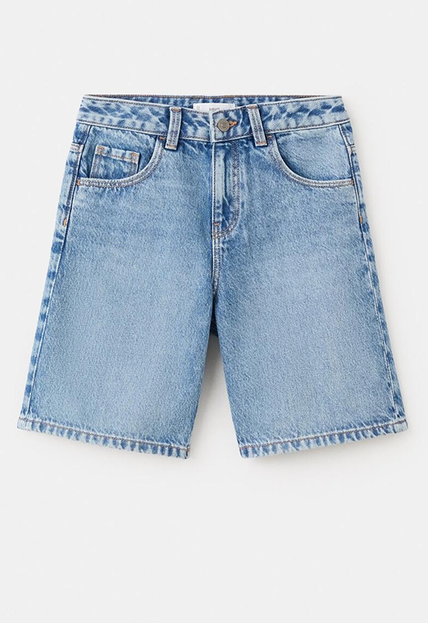 MANGO - Bermudas Baggy - Blue