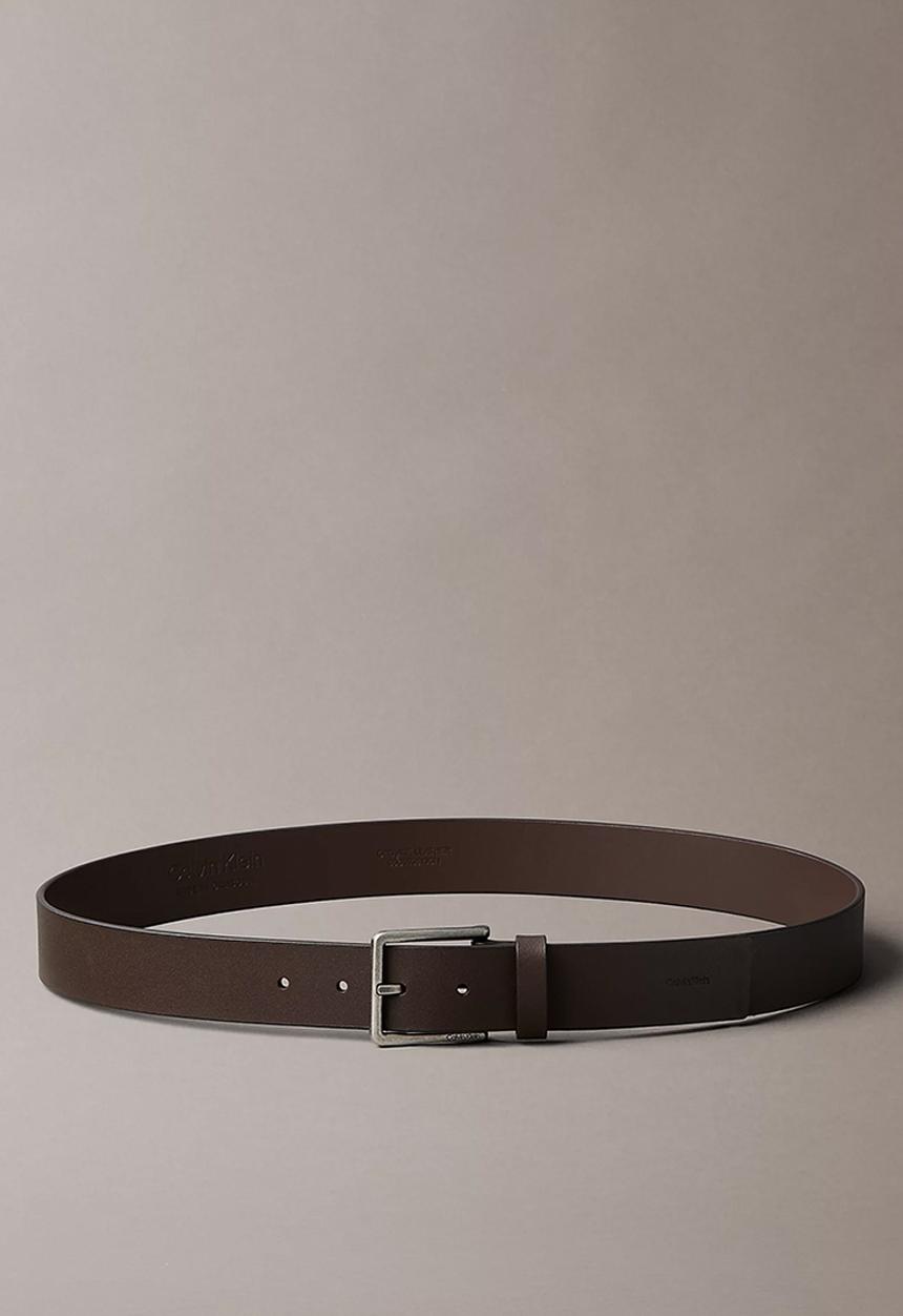Calvin Klein - Warmth Buckle Smooth 35Mm - CK Dark Brown/Antique Silver