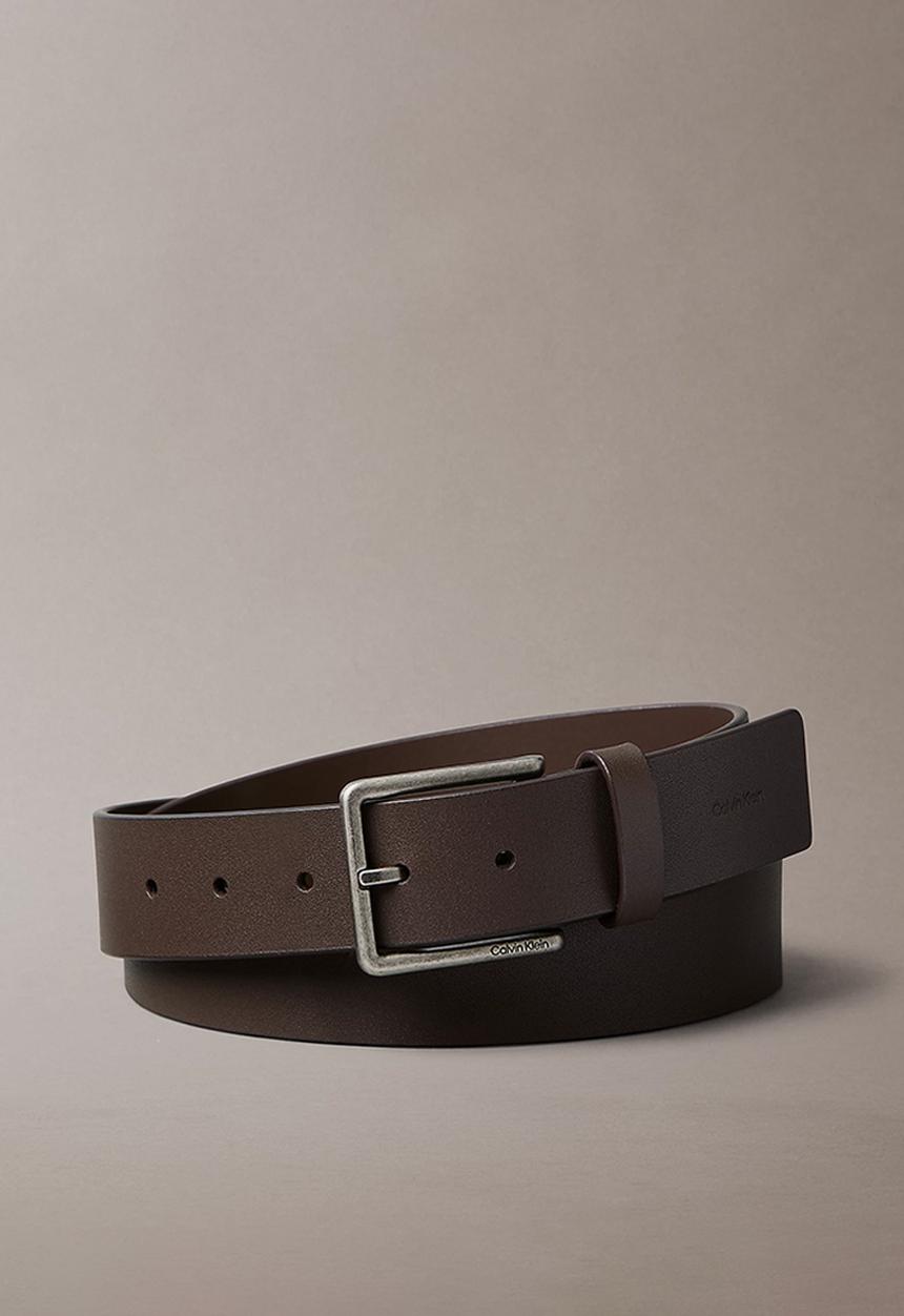 Calvin Klein - Warmth Buckle Smooth 35Mm - CK Dark Brown/Antique Silver