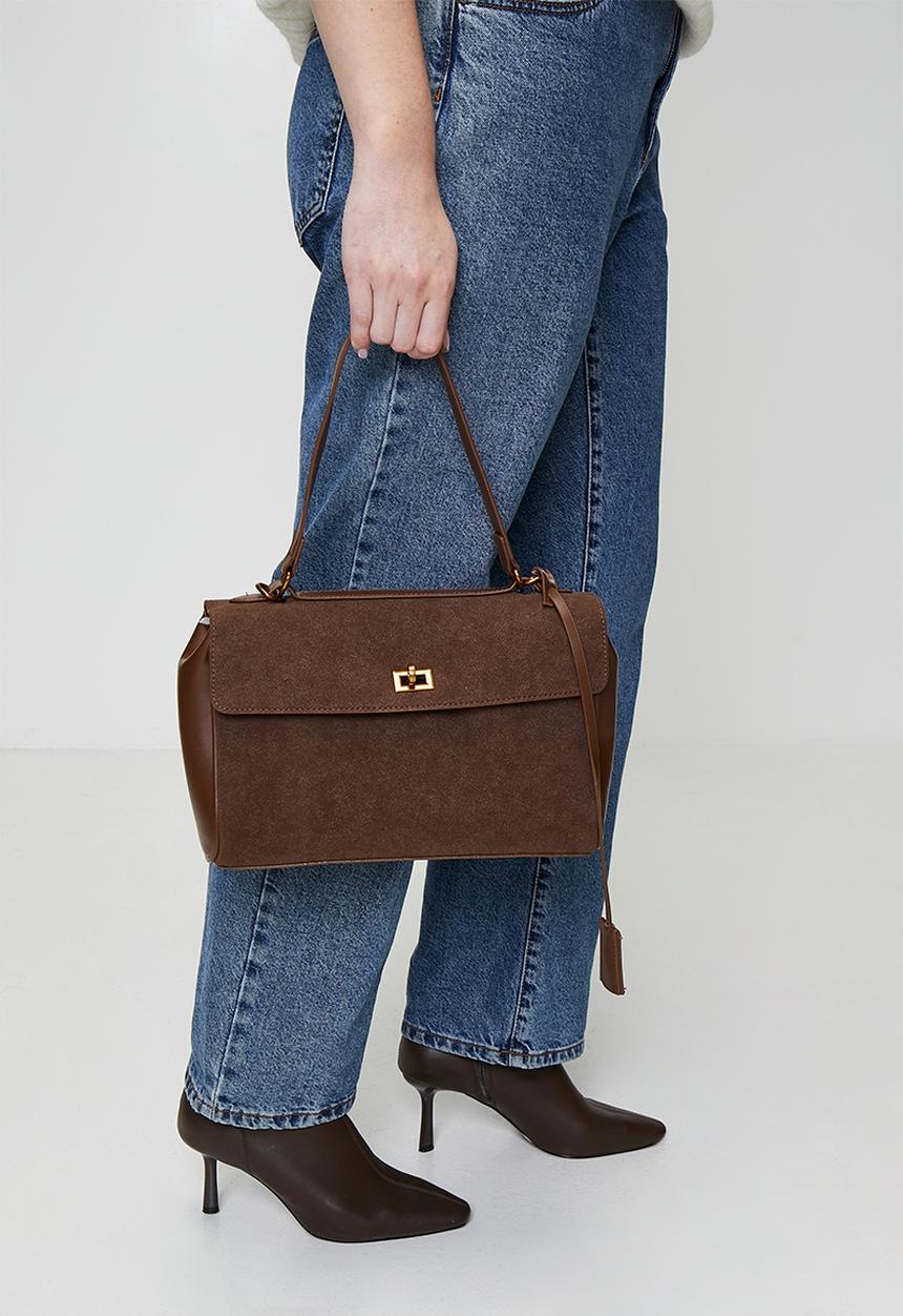 Tessa Design - Aubin Satchel Bag - Brown