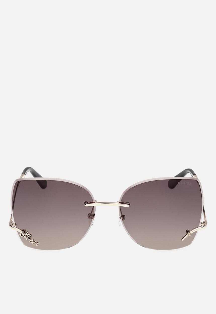 GUESS - Square Shape Sunglasses 60 mm - Gold