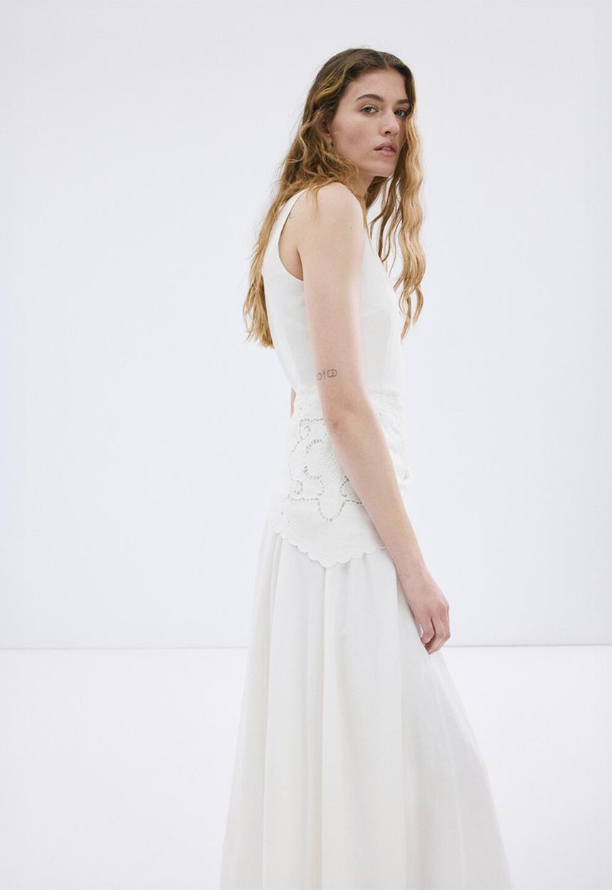 MANGO - Dress scarf2 - light beige