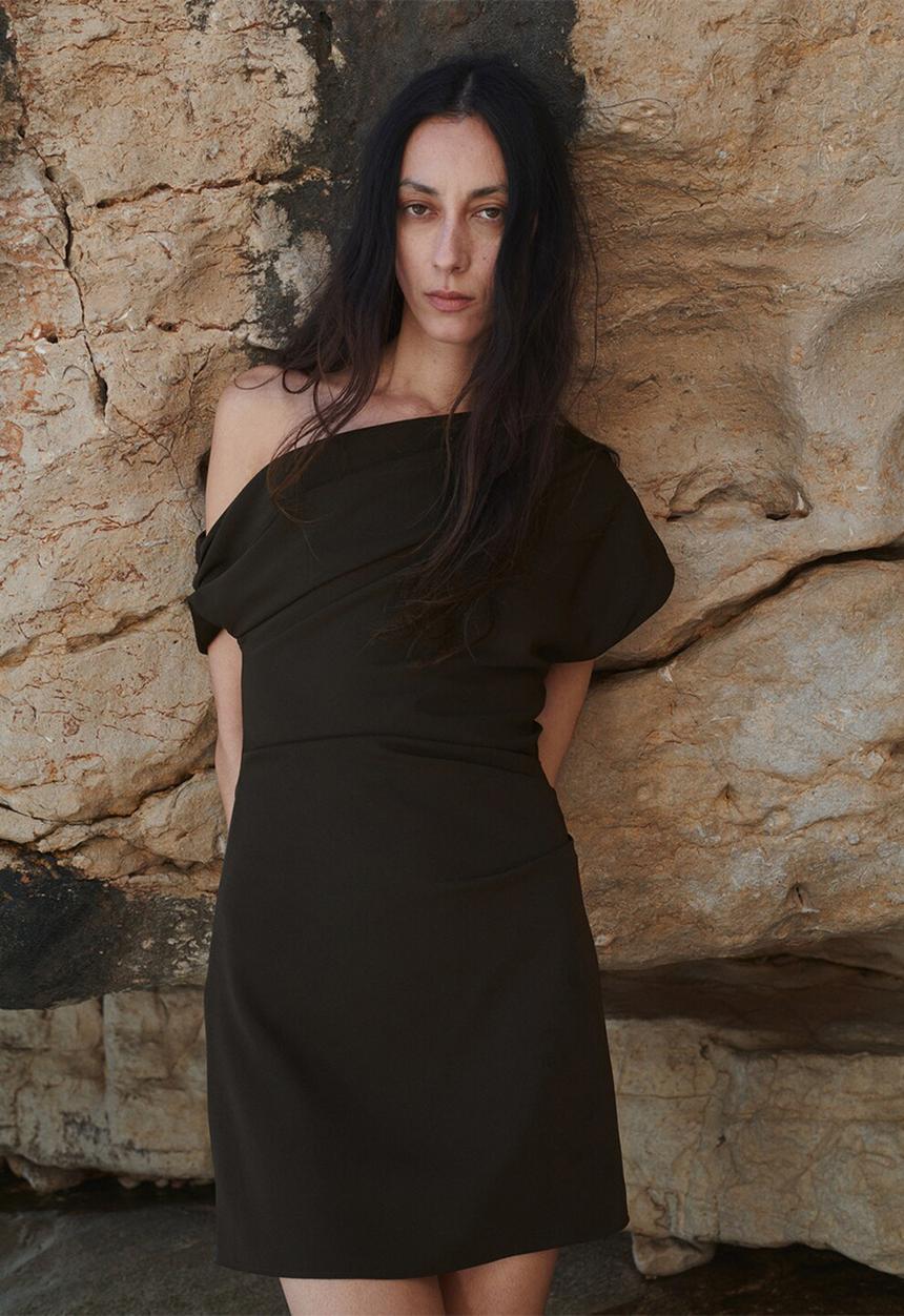 MANGO - Dress delia - brown