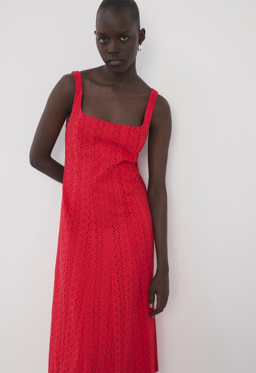 MANGO - Dress cardio - red