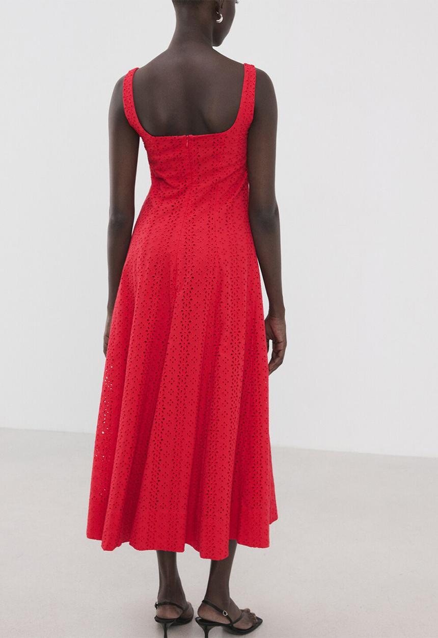 MANGO - Dress cardio - red