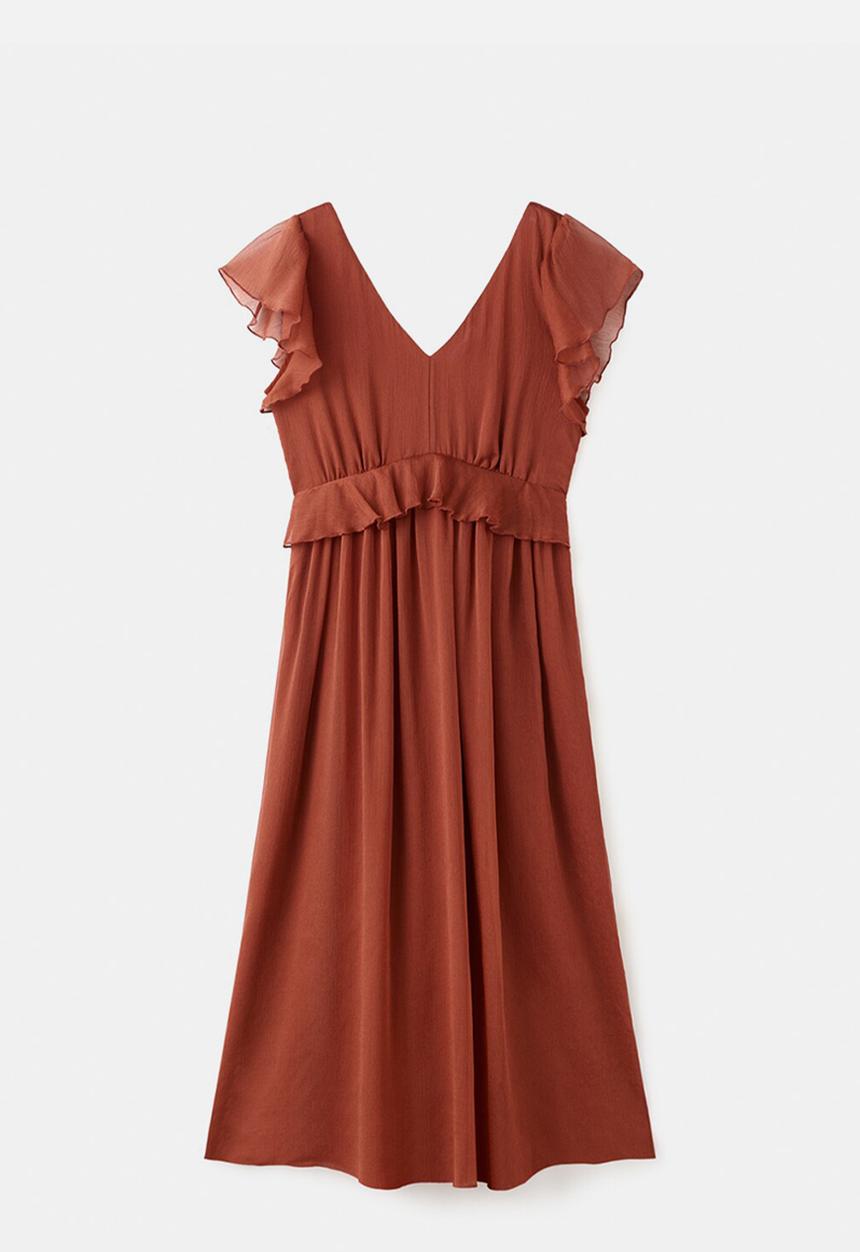 MANGO - Dress sofia - medium orange