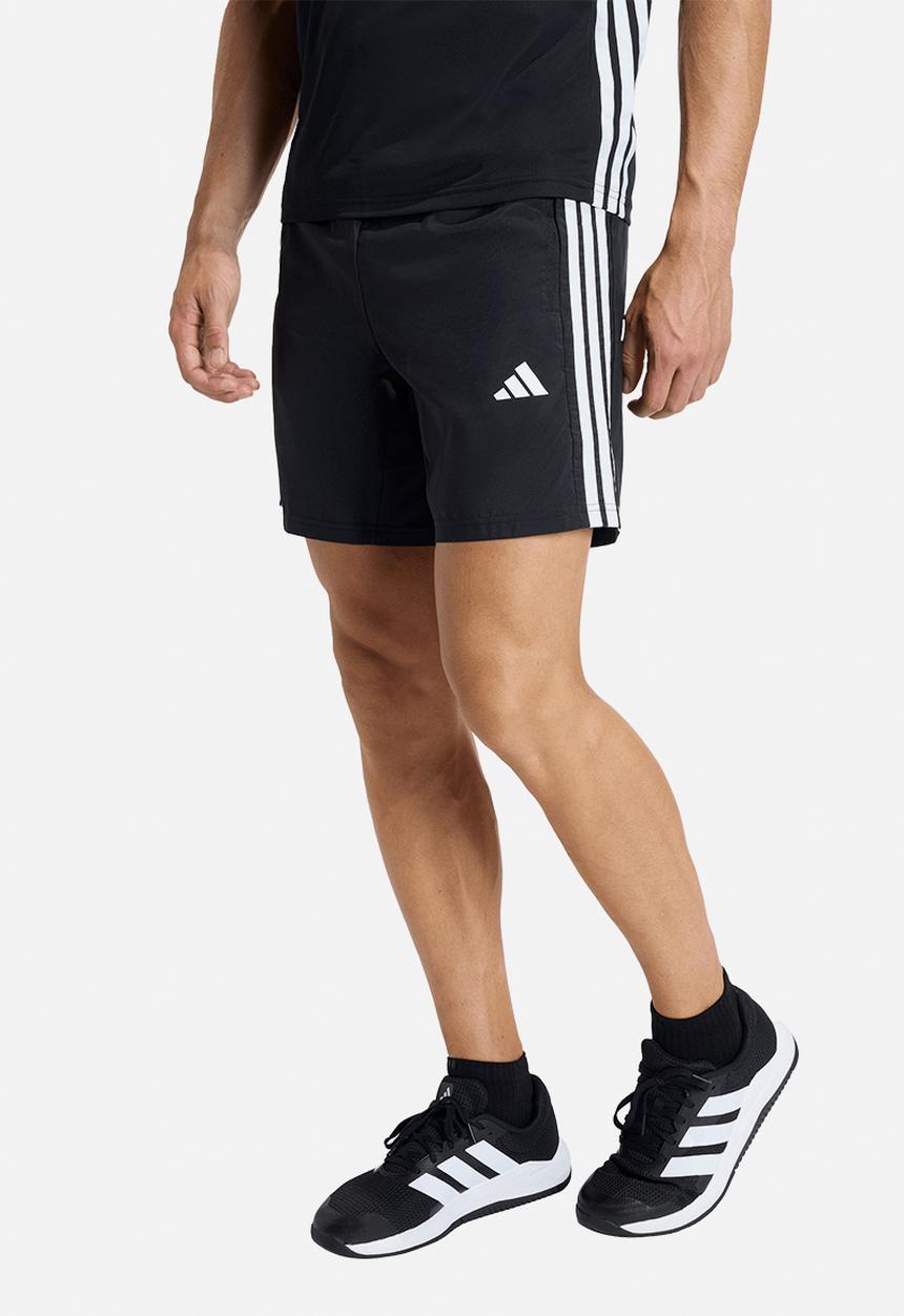 adidas Performance - Workout Essentials Base 3 Stripes Woven Short  - Black/white