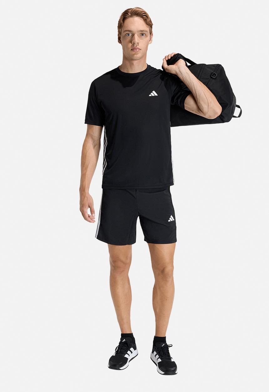 adidas Performance - Workout Essentials Base 3 Stripes Woven Short  - Black/white