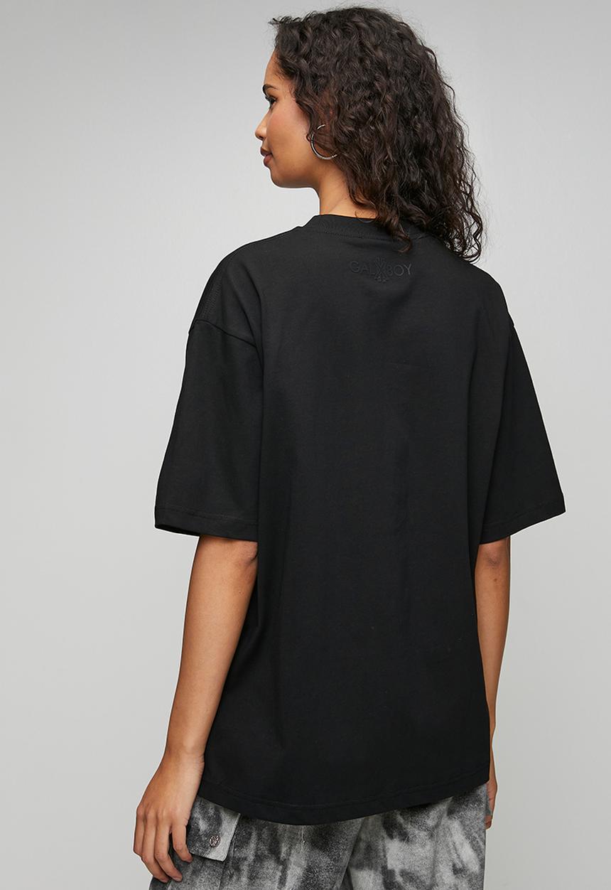 GALXBOY - DIRECT T-SHIRT  - BLACK