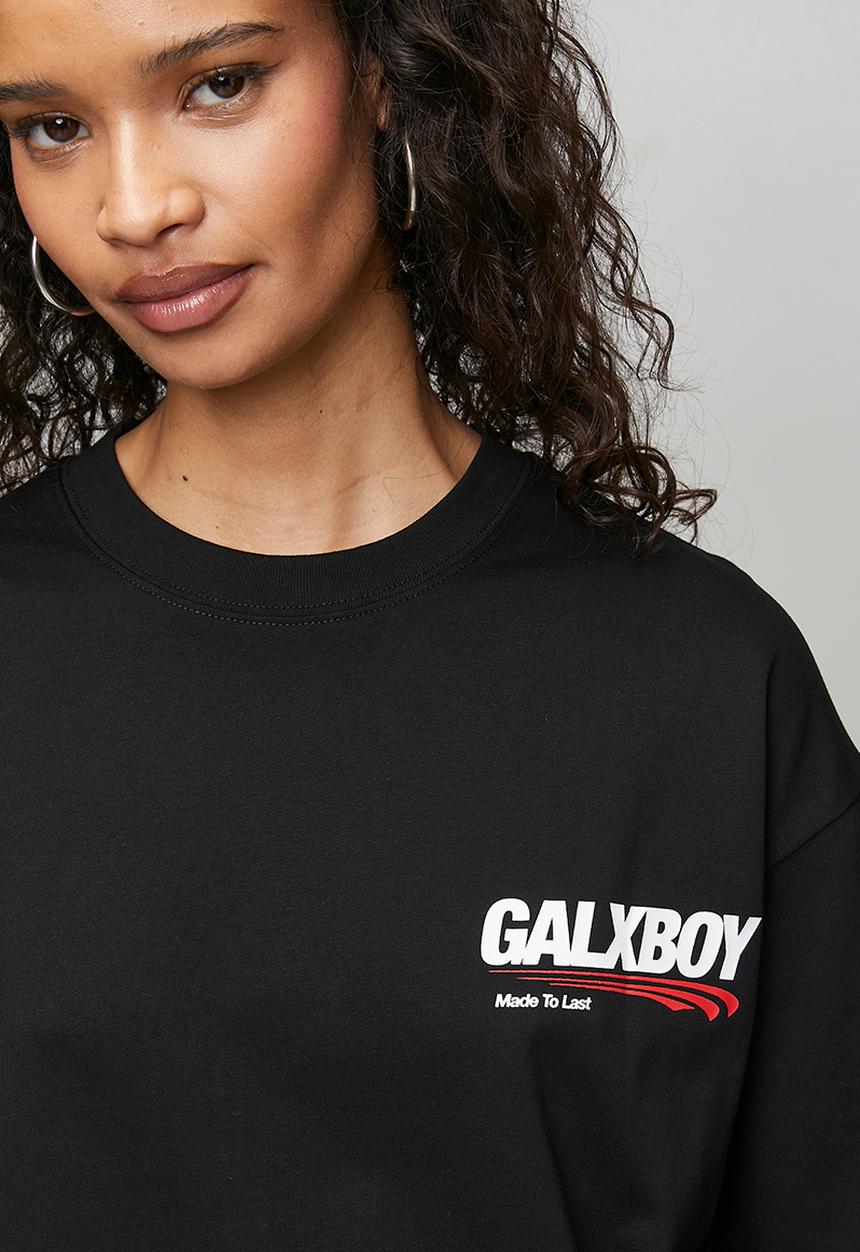 GALXBOY - CALL ME MINI T-SHIRT - BLACK