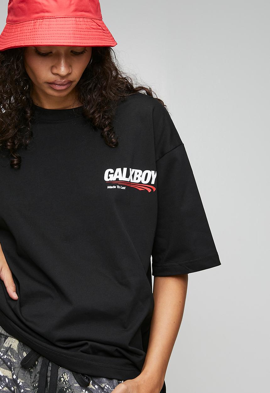 GALXBOY - CALL ME MINI T-SHIRT - BLACK