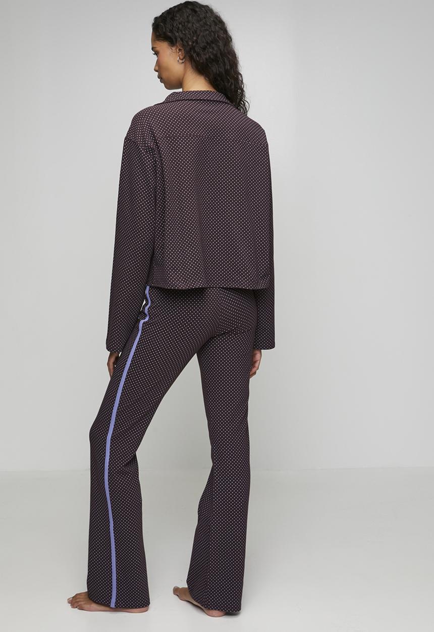 Cotton On - Dreamy soft flare pant set - chocolate plum