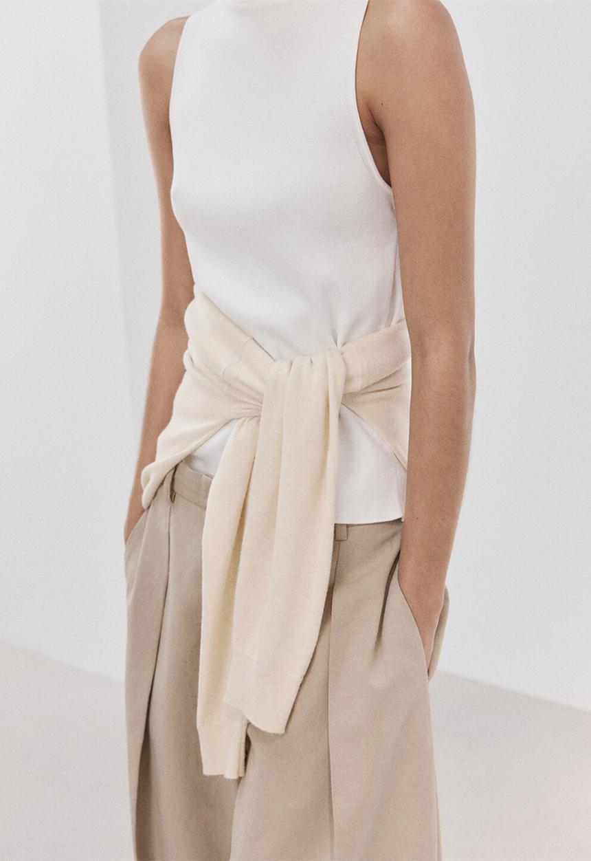 MANGO - Top suenyo - light beige