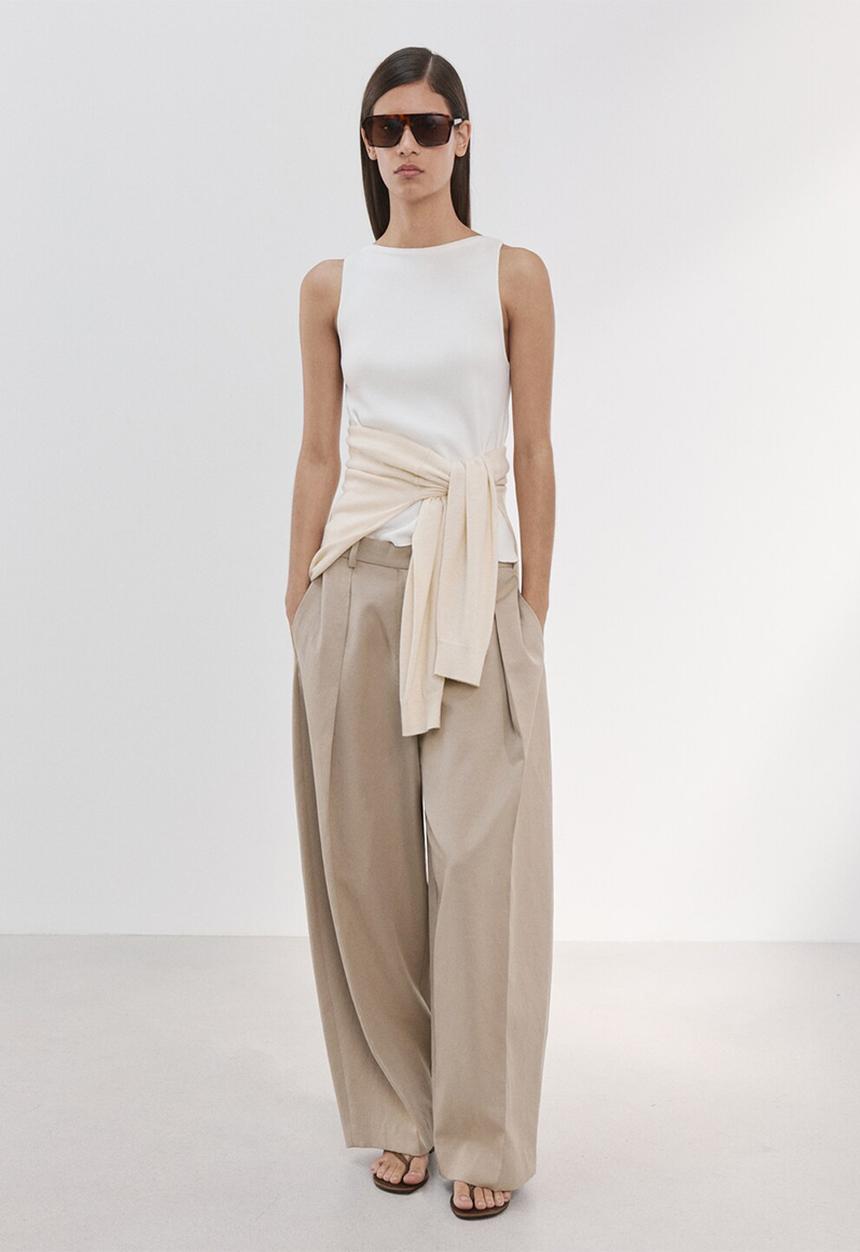 MANGO - Top suenyo - light beige