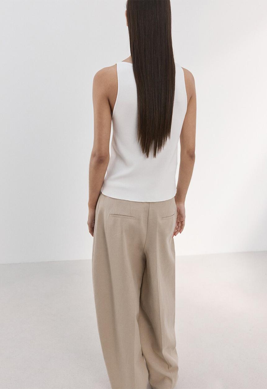 MANGO - Top suenyo - light beige