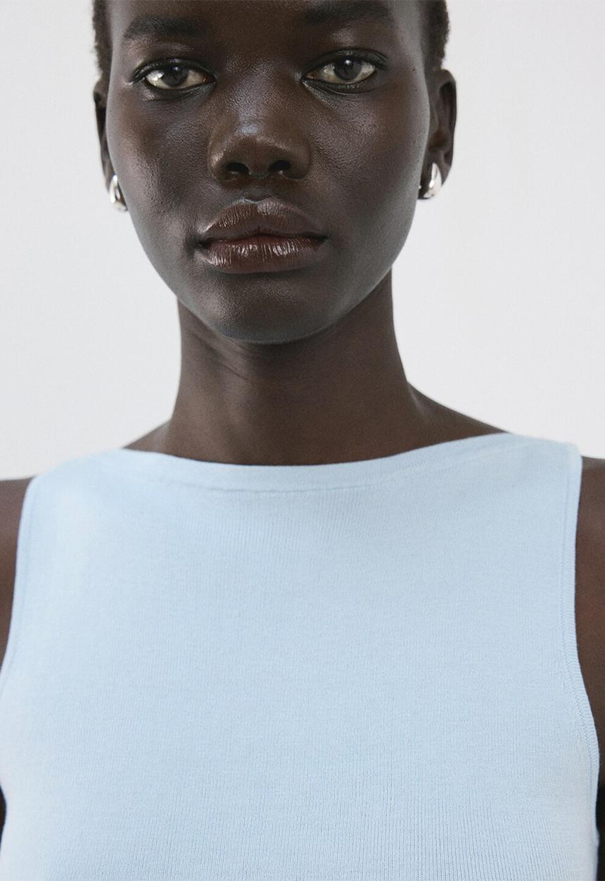 MANGO - Top suenyo - light/pastel blue