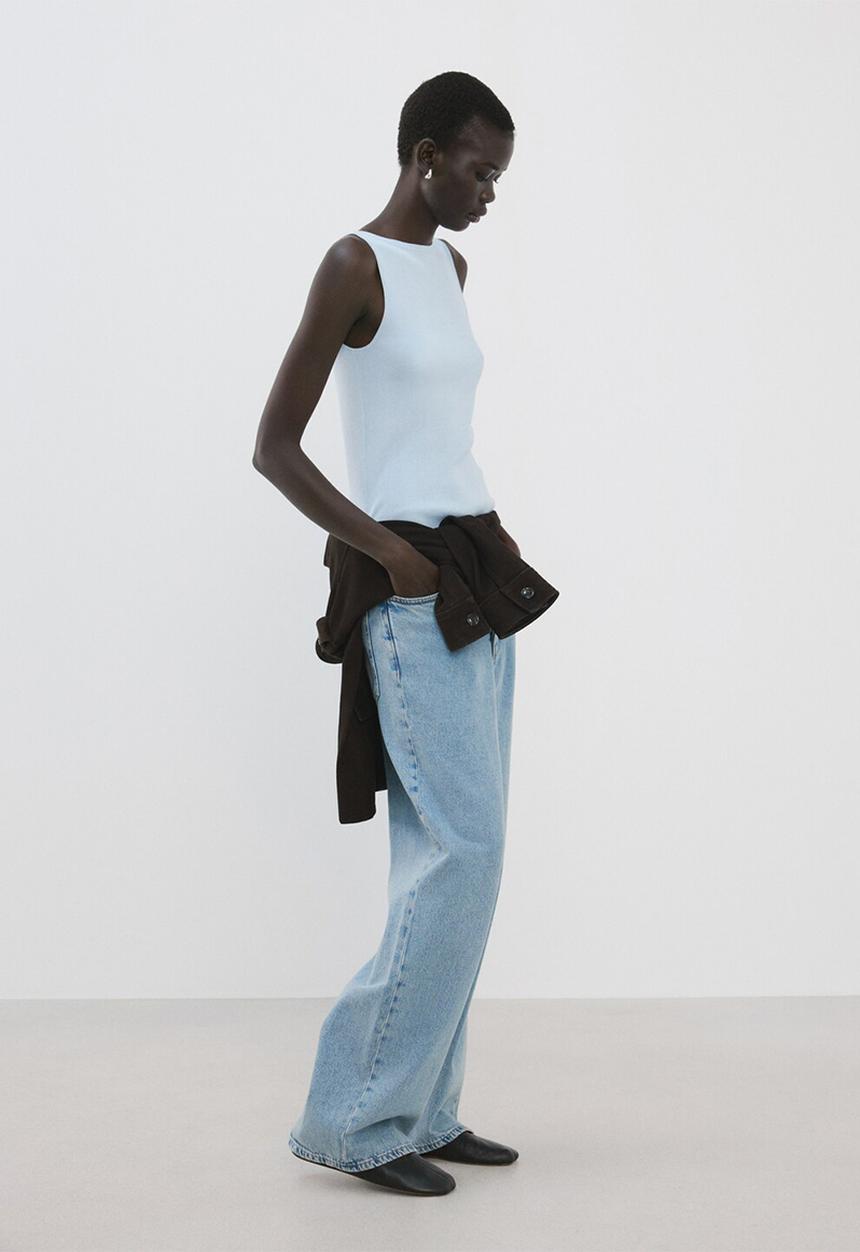 MANGO - Top suenyo - light/pastel blue