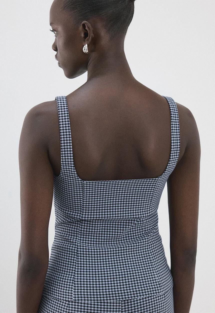 MANGO - Top victoria - medium blue