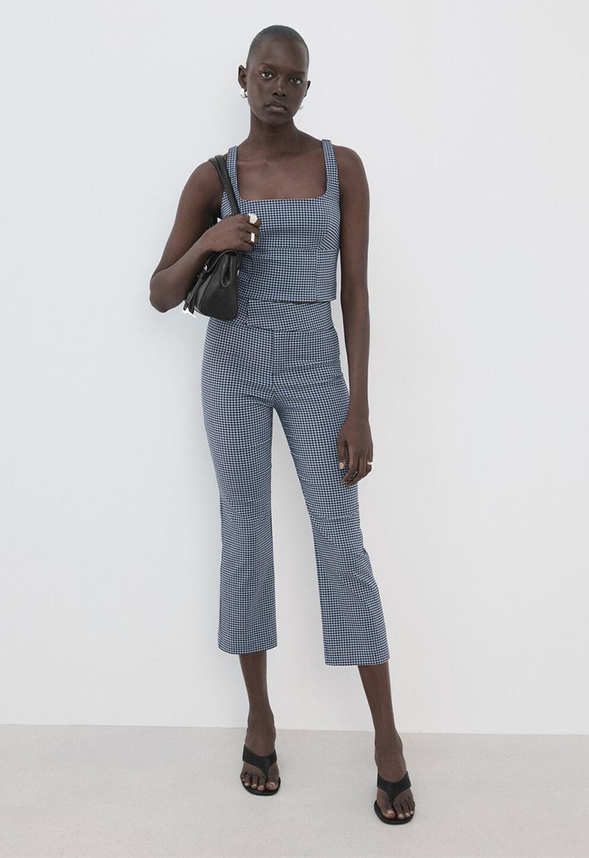 MANGO - Top victoria - medium blue