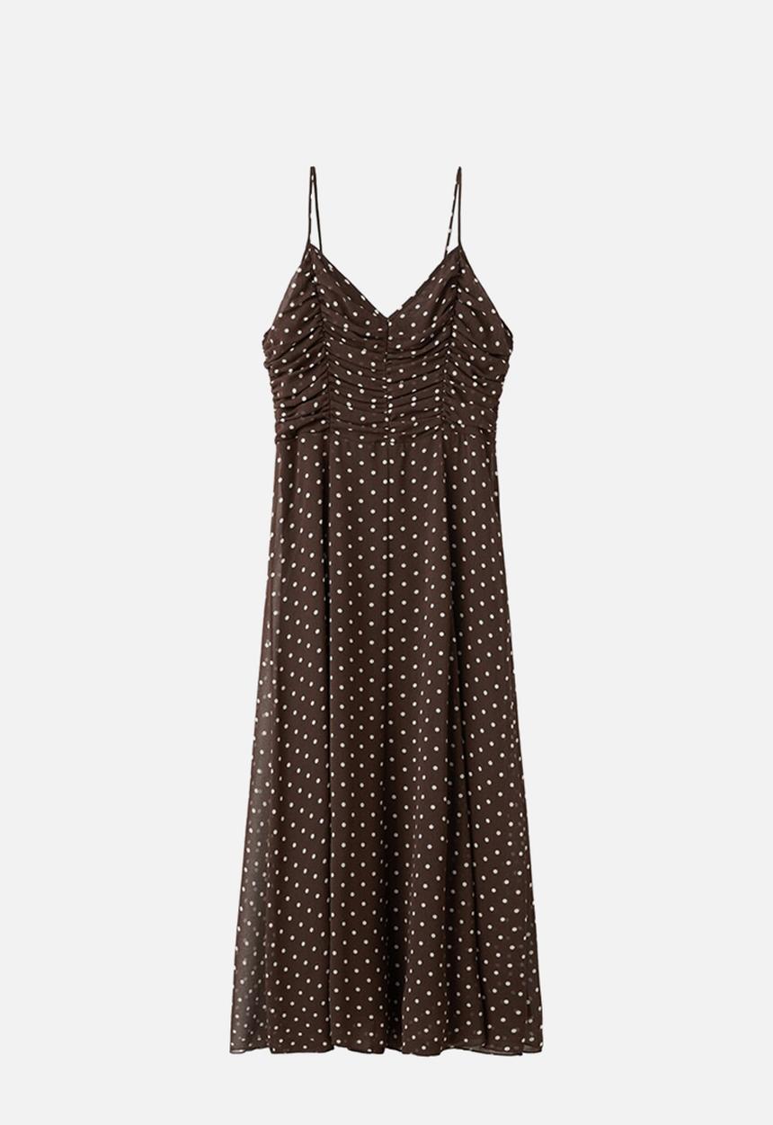 MANGO - Dress dancer - dark brown