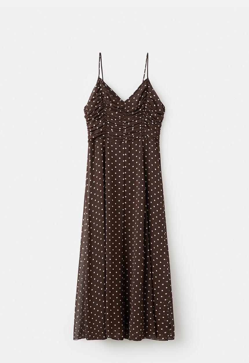 MANGO - Dress dancer - dark brown