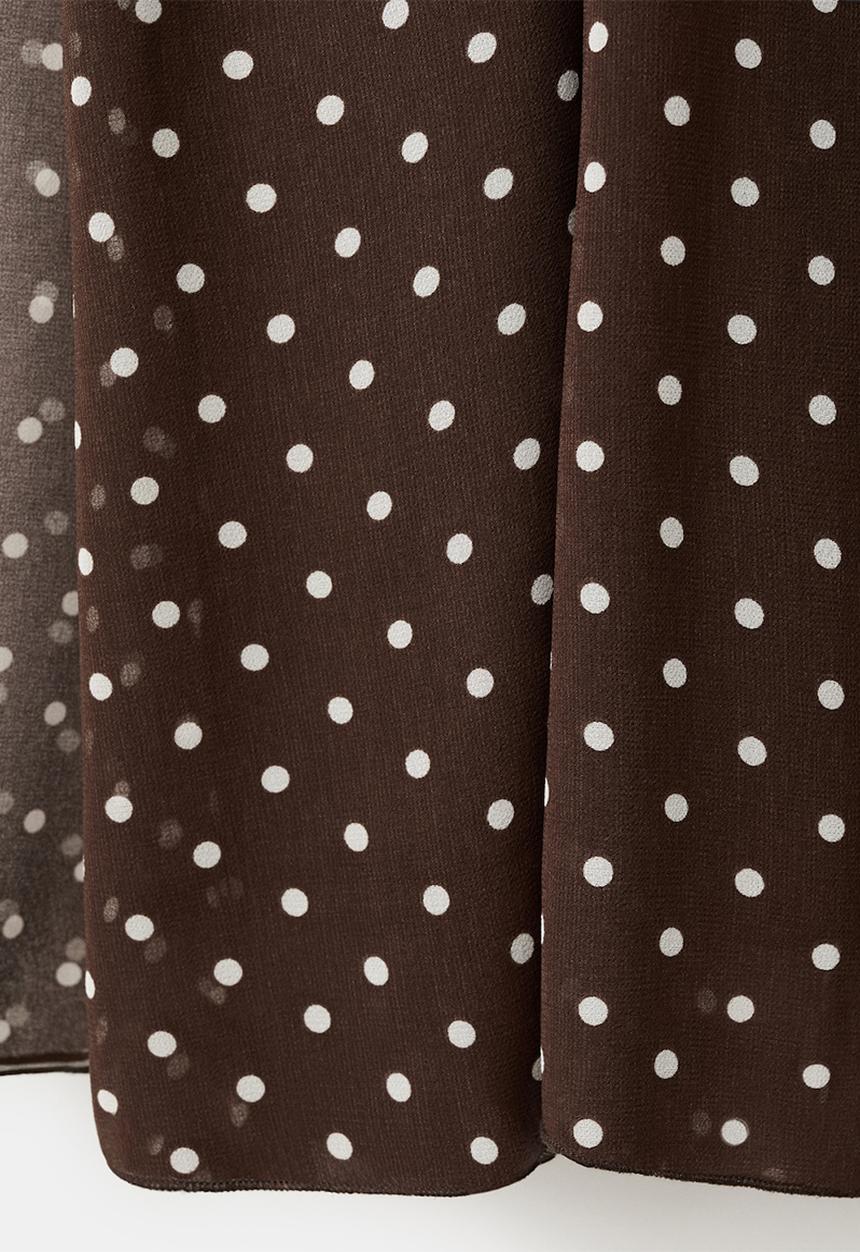MANGO - Dress dancer - dark brown