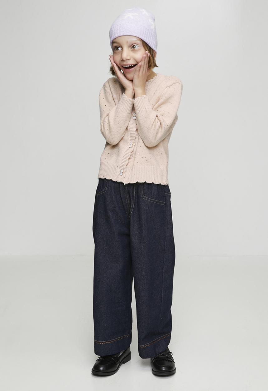 Pop Candy - Marled wool-blend cardigan - pale pink