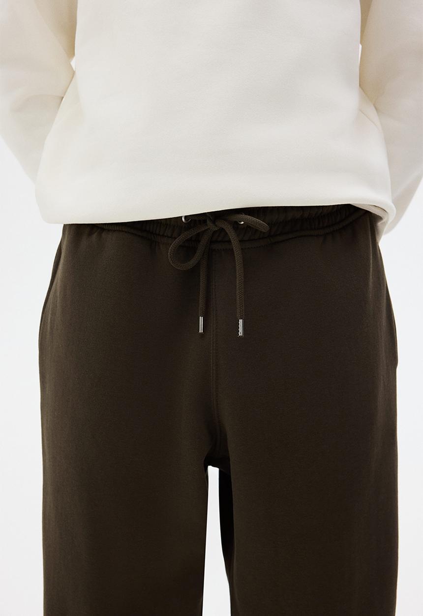 H&M - Relaxed fit sweatpants - dark khaki green